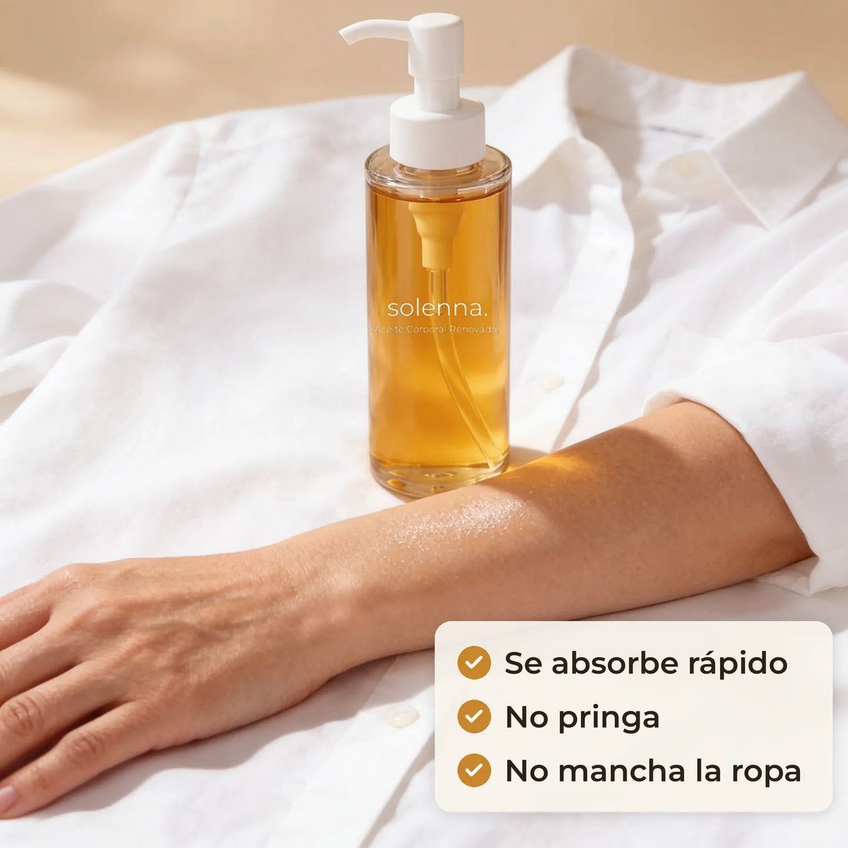 Solenna · Aceite Corporal Renovador