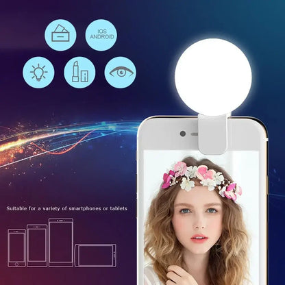 Aro de luz LED para móvil