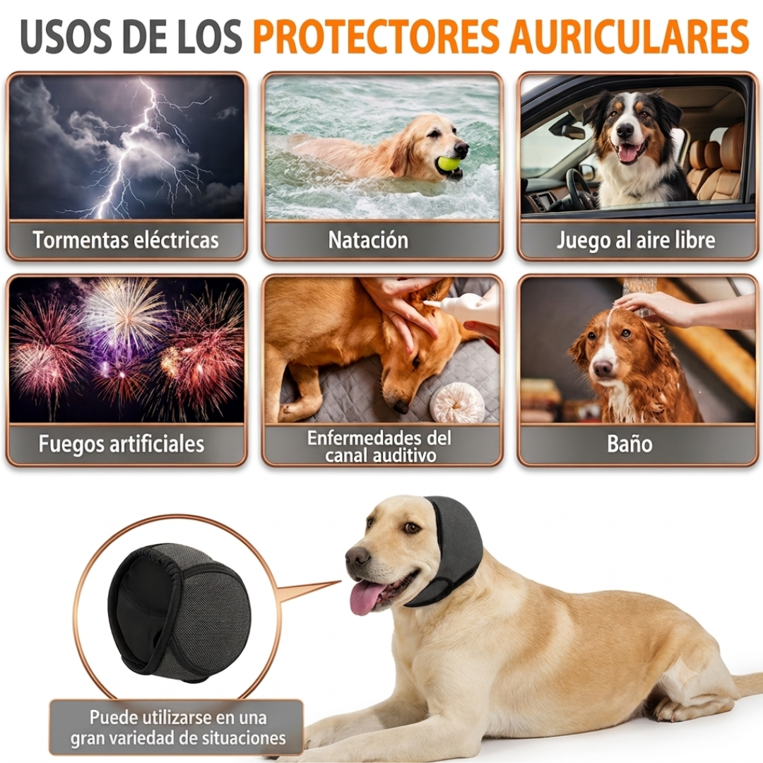 Orejeras Calmantes Antiruido para Perros